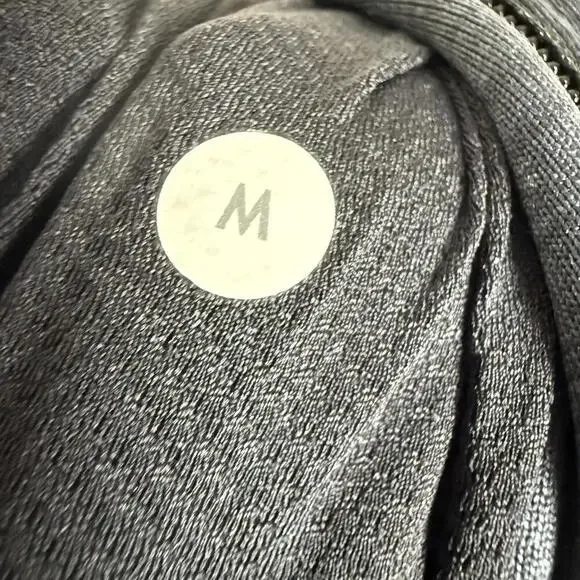 Lululemon Men’s M Gray Black Intermission Bomber Jacket Zip Up